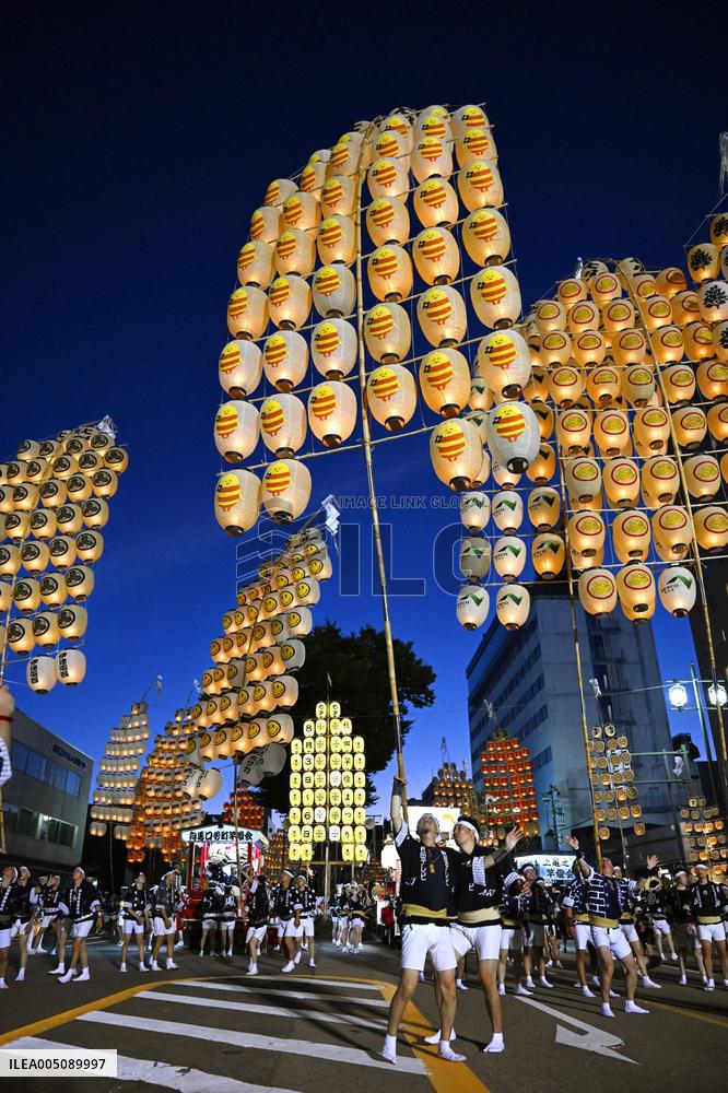 Kanto Festival in northeastern Japan