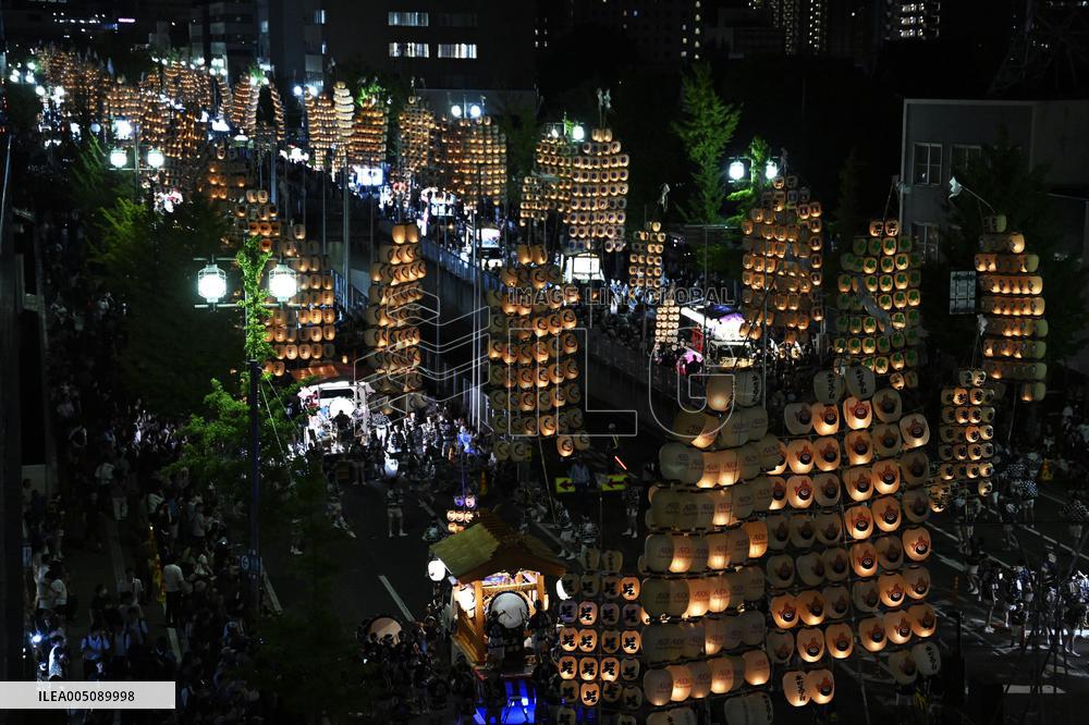 Kanto Festival in northeastern Japan