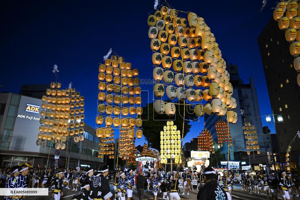 Kanto Festival in northeastern Japan