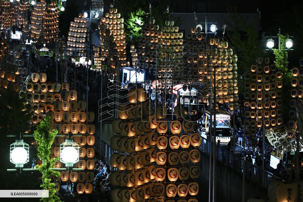 Kanto Festival in northeastern Japan