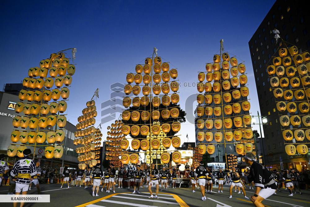 Kanto Festival in northeastern Japan