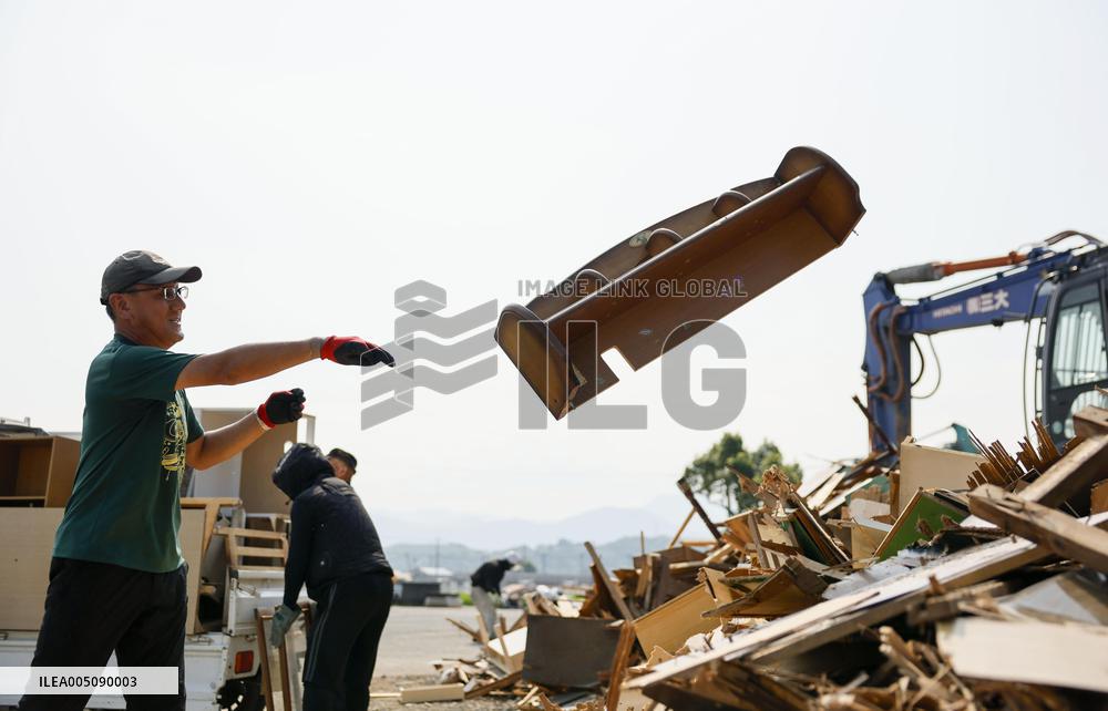 Aftermath of strong earthquake in Kumamoto