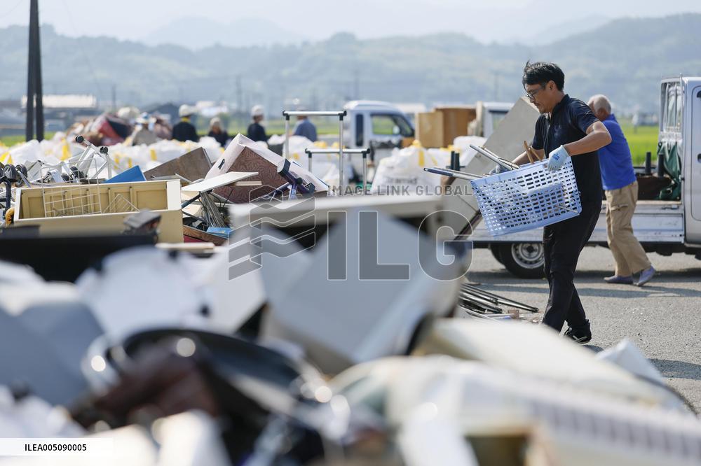 Aftermath of strong earthquake in Kumamoto