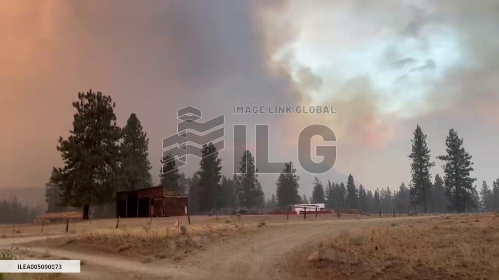 US: Sinlahekin Fire Grows to Over 100,000 Acres Near Tonasket, Washington