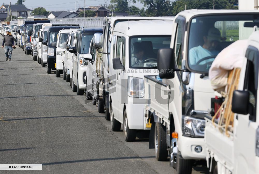 Aftermath of strong earthquake in Kumamoto