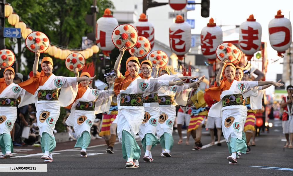Dance festival in northeastern Japan