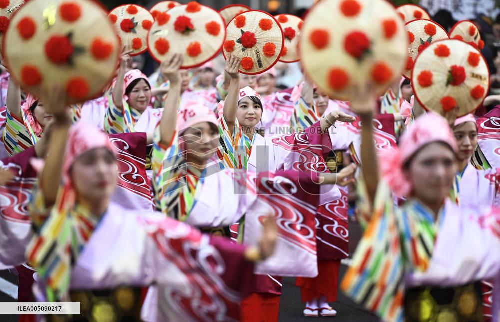 Dance festival in northeastern Japan