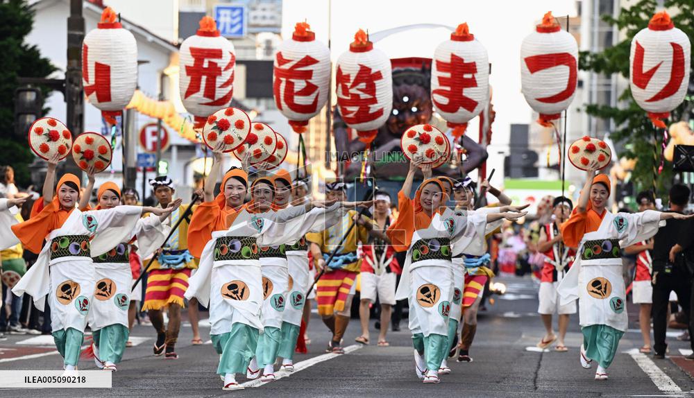 Dance festival in northeastern Japan