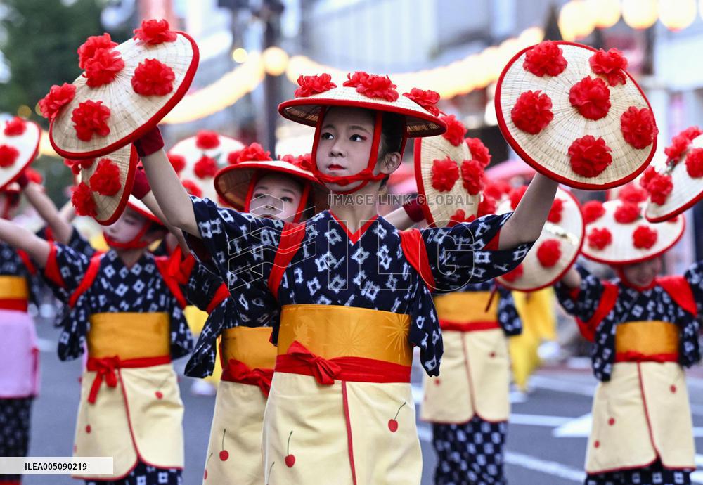 Dance festival in northeastern Japan