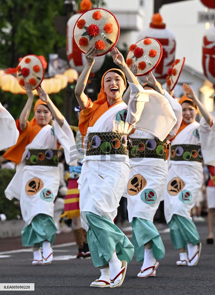 Dance festival in northeastern Japan