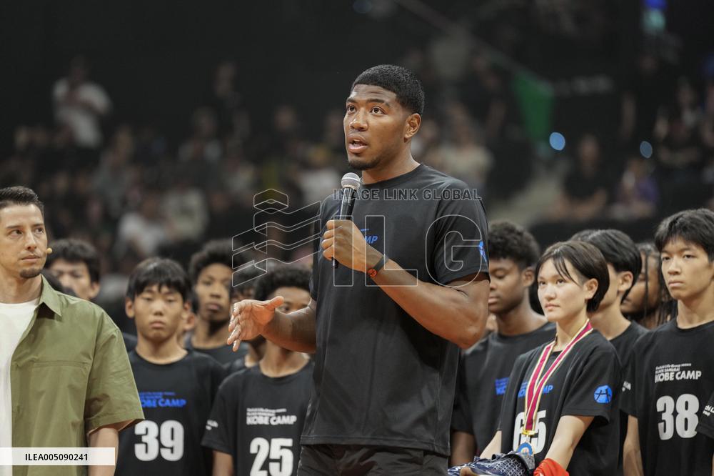 Hachimura at basketball event in Kobe