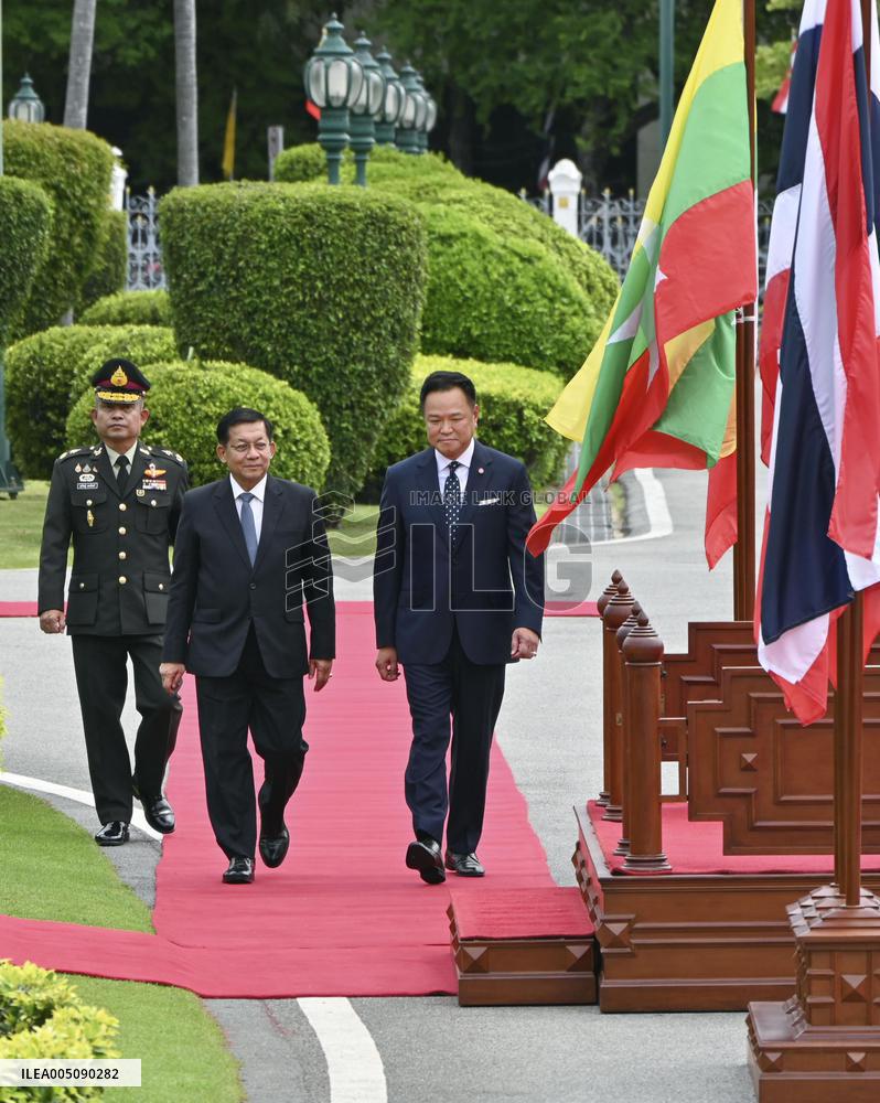 Myanmar president in Bangkok