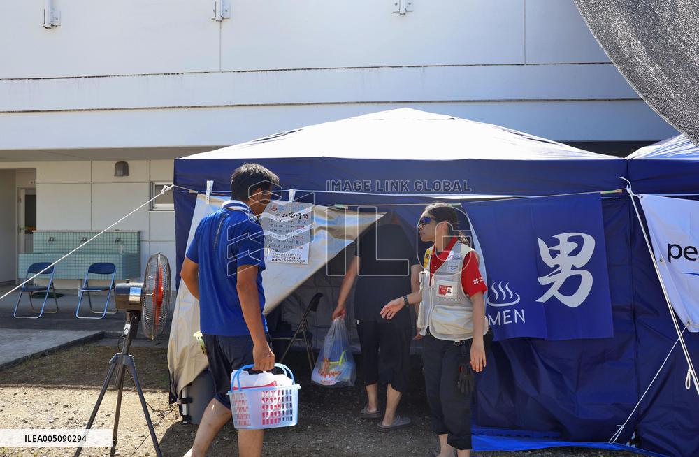 Aftermath of strong earthquake in Kumamoto