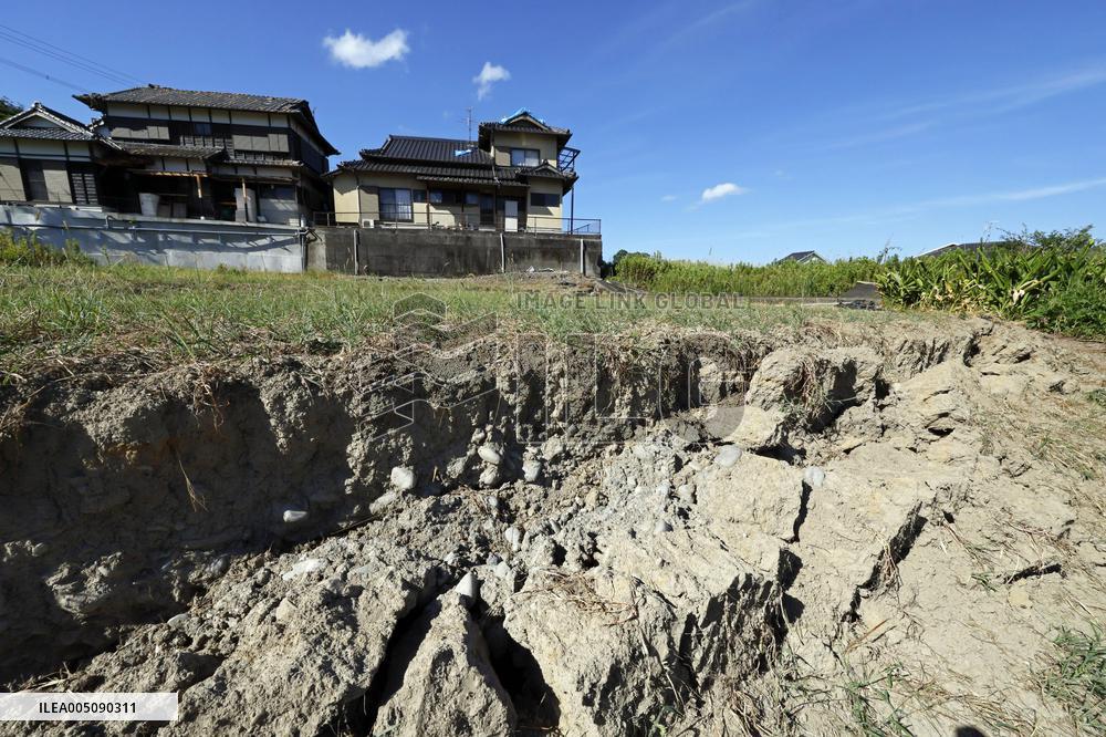 Aftermath of strong earthquake in Kumamoto