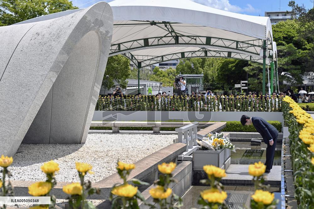 Japan Prince Hisahito visits Hiroshima