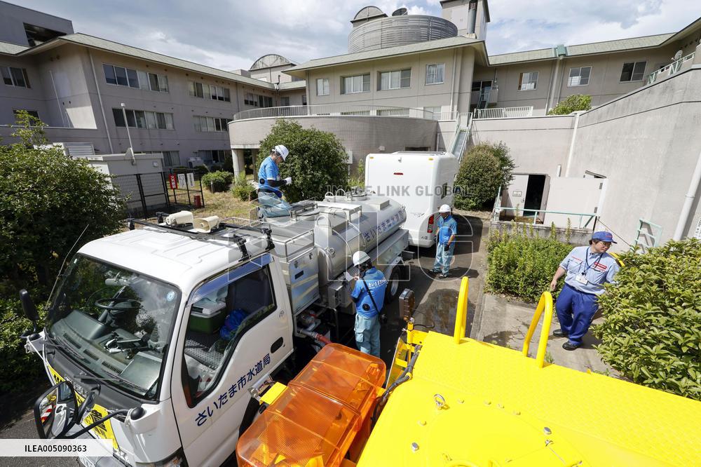 Aftermath of strong earthquake in Kumamoto