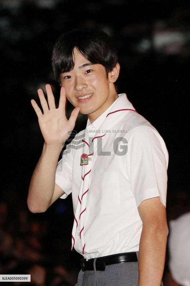 Prince Hisahito joins boy scout event in western Japan