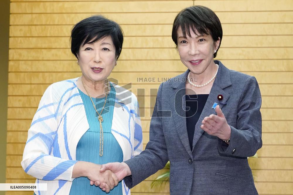 Japan PM meets with Tokyo governor
