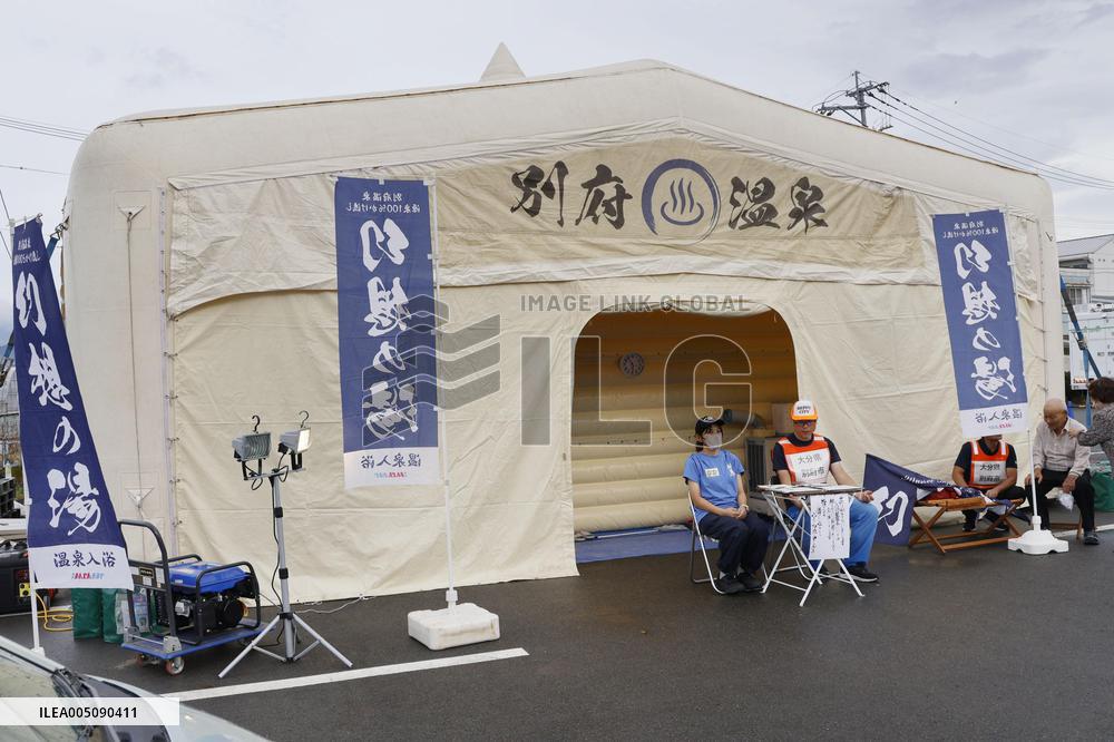 Aftermath of strong earthquake in Kumamoto
