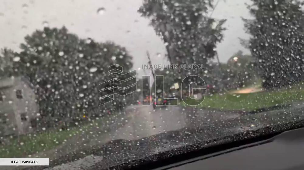 US: Severe Thunderstorms Bring Intense Lightning to New Jersey