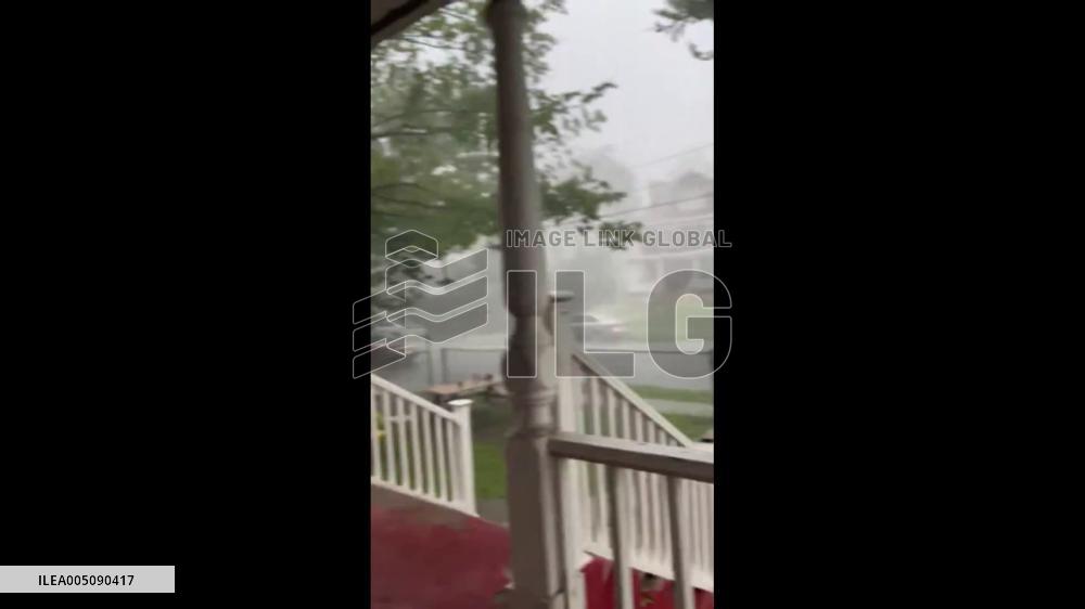 US: Heavy Rain and Strong Wind Sweep Across New Jersey