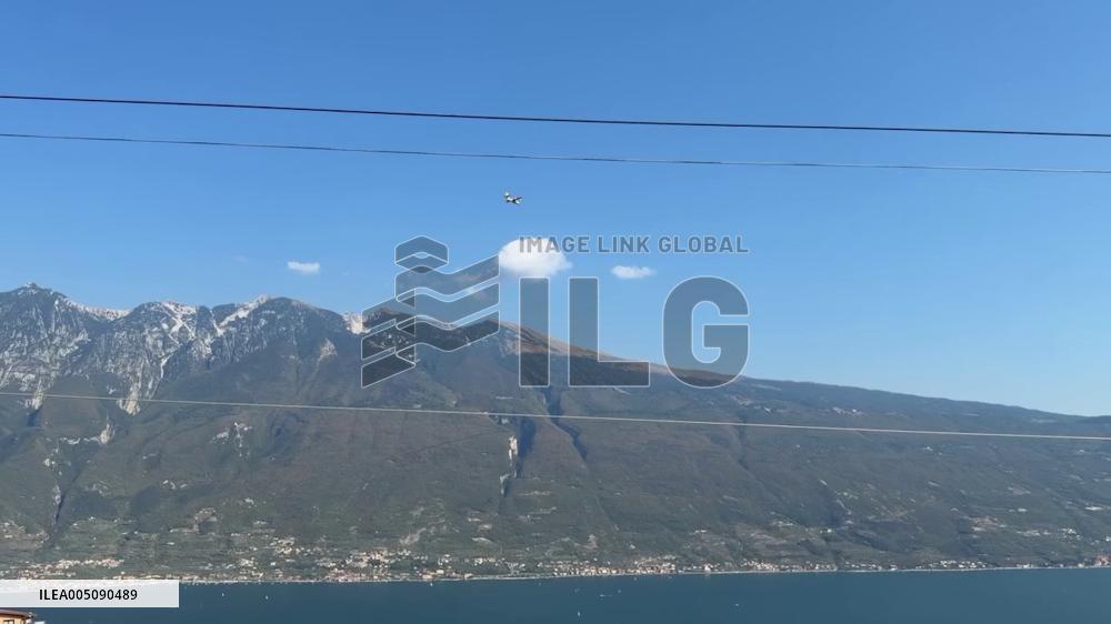 Italy: Wildfire Breaks Out Above Tignale on Lake Garda’s Western Shore