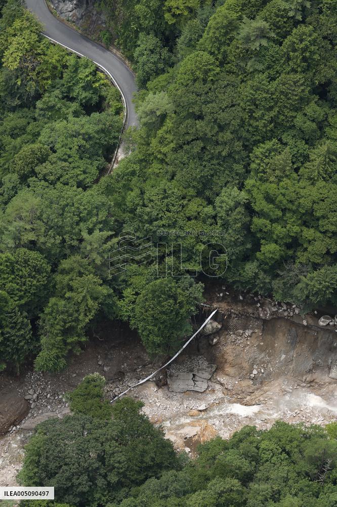 Landslide in central Japan