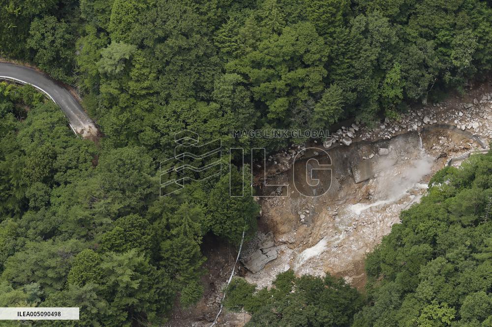 Landslide in central Japan