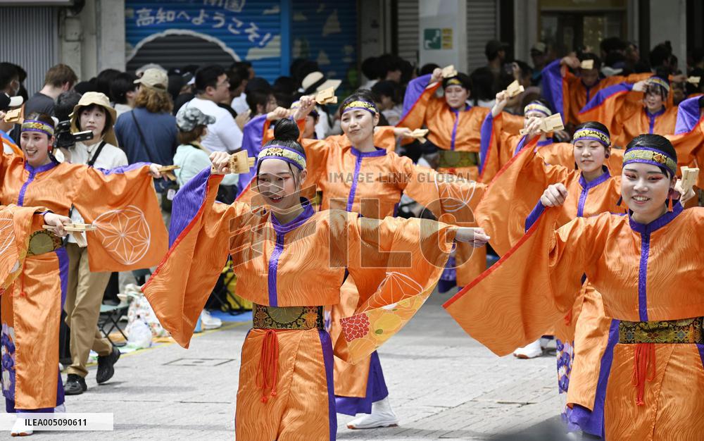 Yosakoi dance festival in western Japan