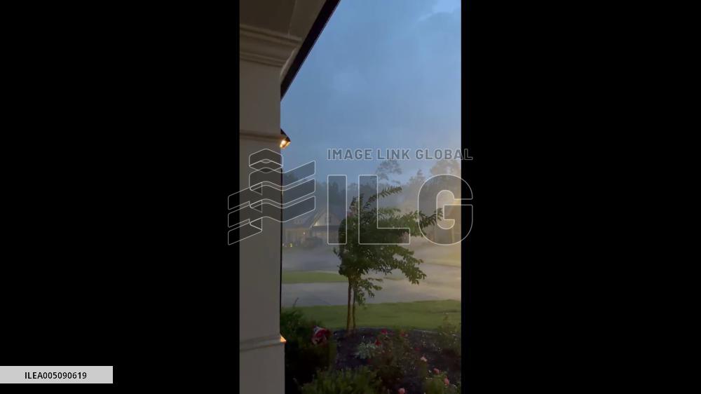 US: High Winds and Heavy Rain Batter Canton, Georgia