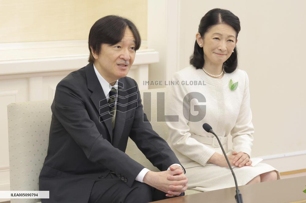CORRECTED: Japan crown prince ahead of trip to Paraguay