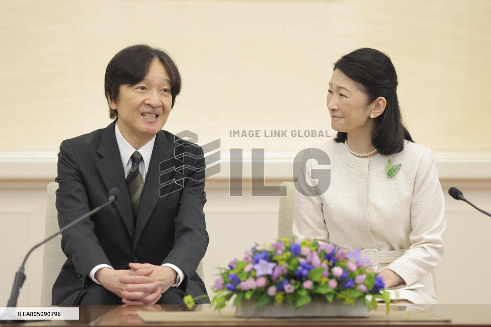 CORRECTED: Japan crown prince ahead of trip to Paraguay