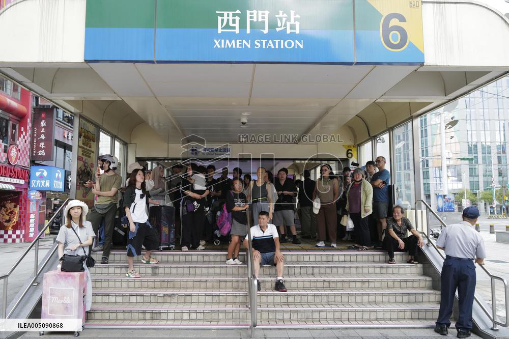 Air-raid drill in Taiwan