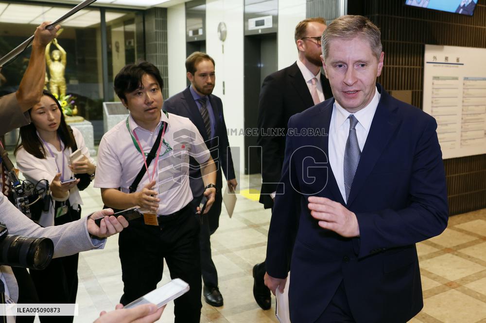 Russian President Putin visits Etorofu Island