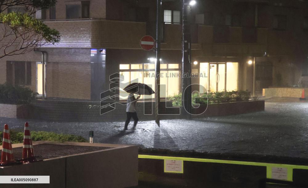 Torrential rain pounds eastern Japan