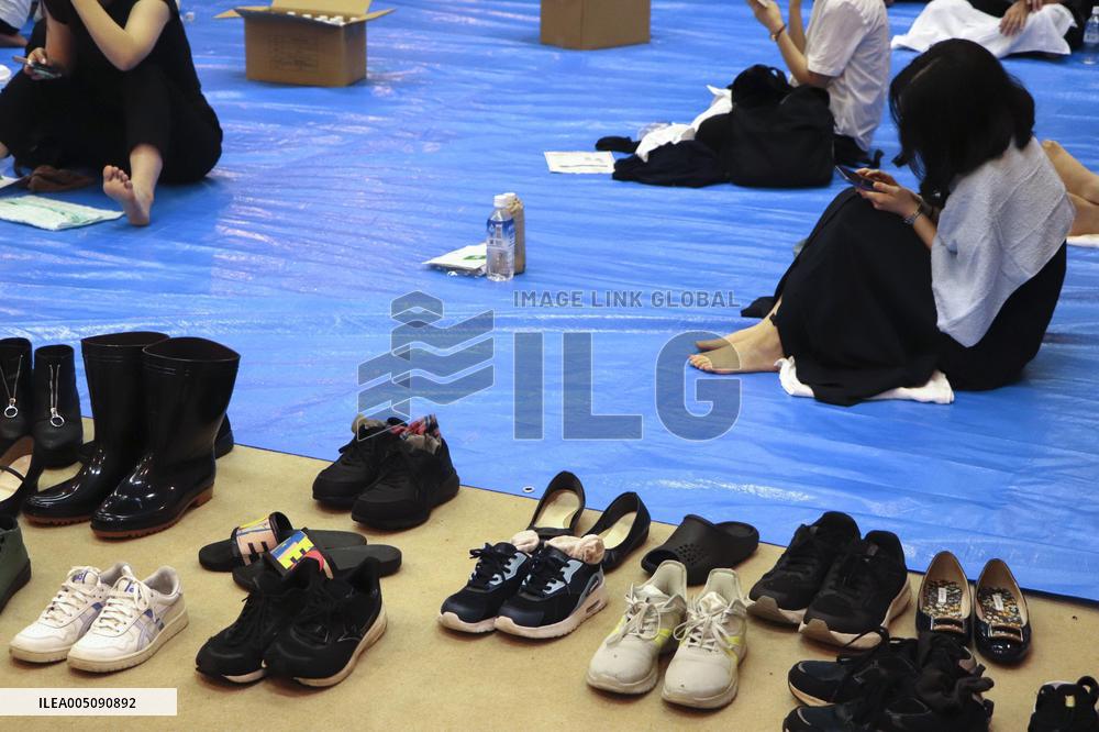 Torrential rain pounds Chiba Pref.