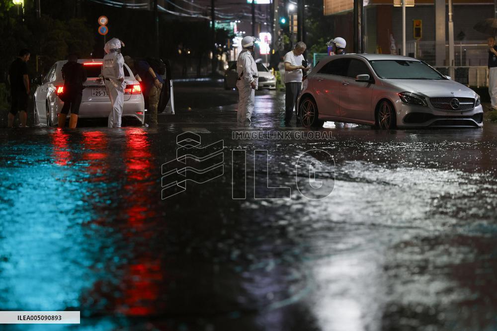 Torrential rain pounds eastern Japan