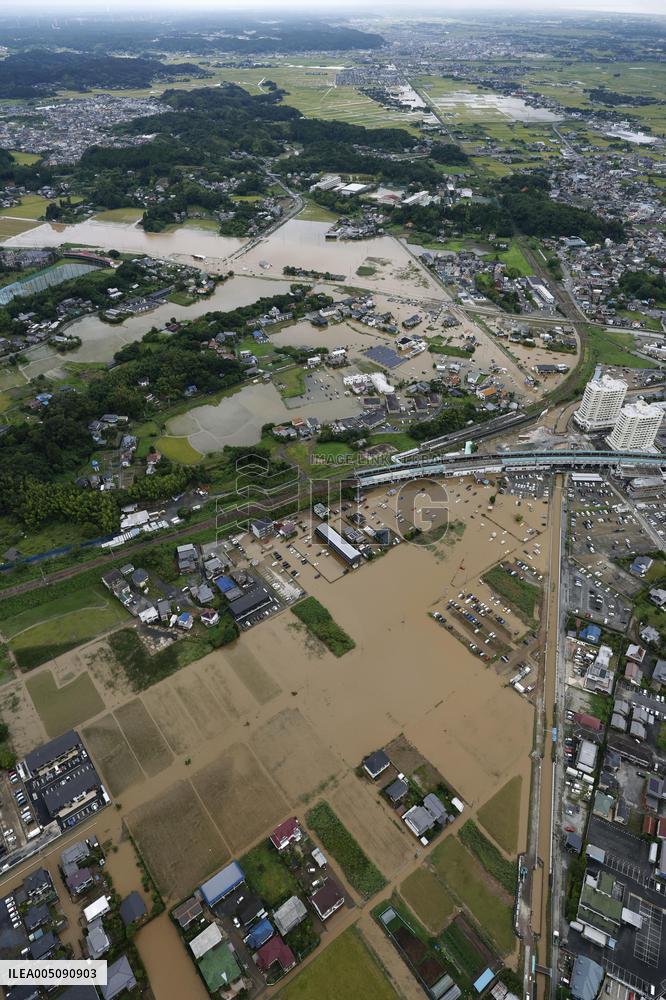 Aftermath of torrential rain in eastern Japan