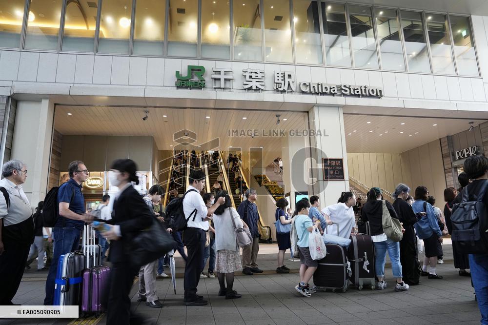 Torrential rain pounds eastern Japan