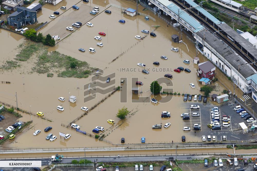 Aftermath of torrential rain in eastern Japan