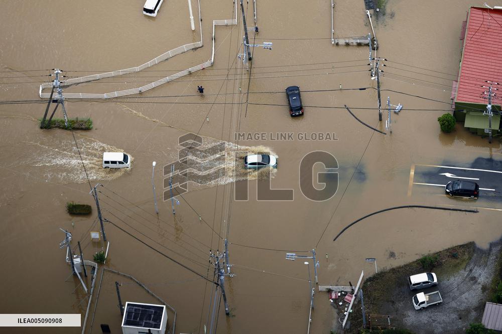 Aftermath of torrential rain in eastern Japan