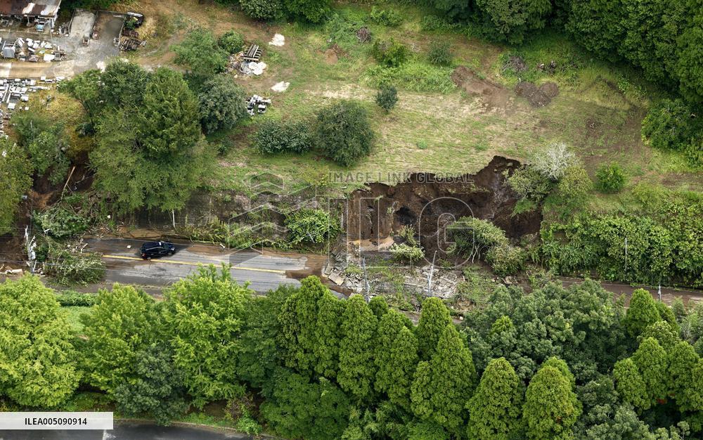 Aftermath of torrential rain in eastern Japan