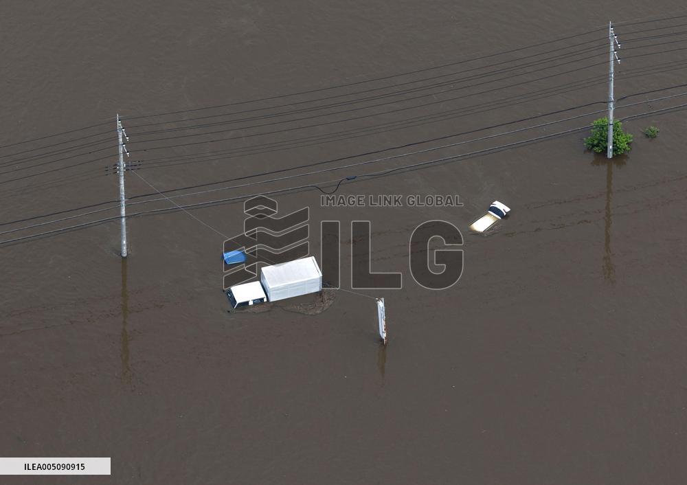 Aftermath of torrential rain in eastern Japan