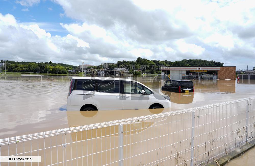 Aftermath of torrential rain in eastern Japan