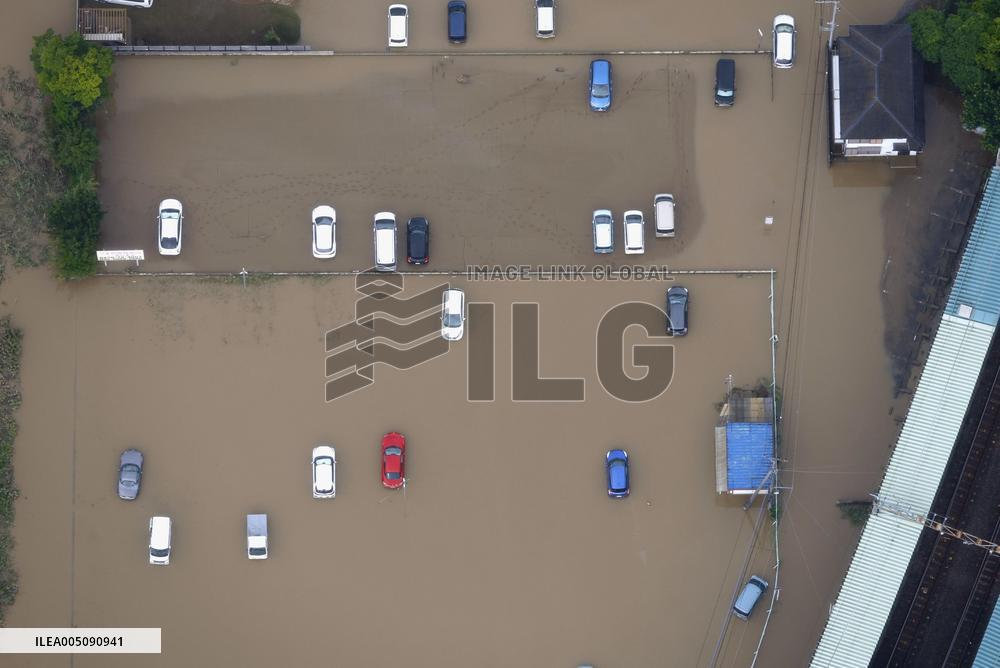 Aftermath of torrential rain in eastern Japan