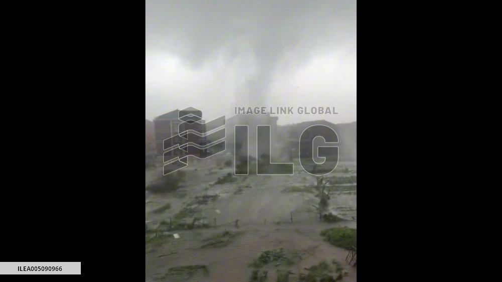 China: Tornado Sweeps Through Songmen Town After Typhoon