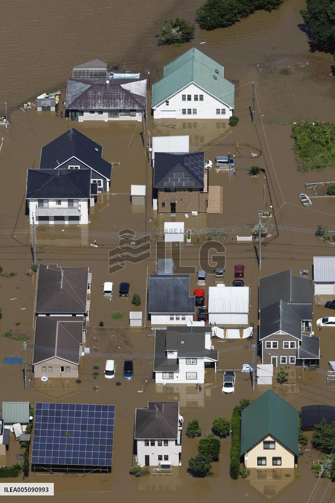Aftermath of torrential rain in eastern Japan
