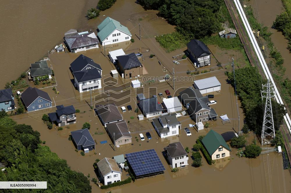 Aftermath of torrential rain in eastern Japan