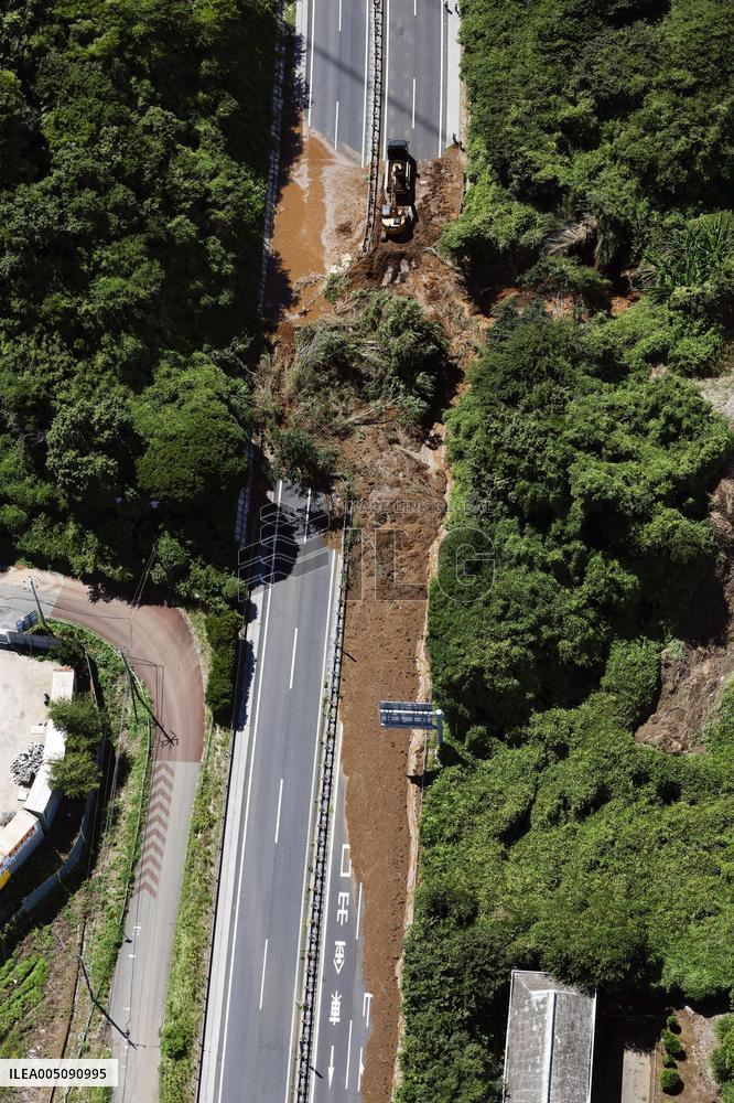 Aftermath of torrential rain in eastern Japan