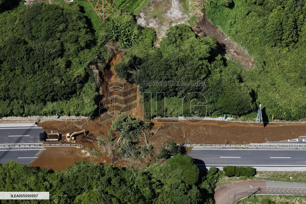 Aftermath of torrential rain in eastern Japan